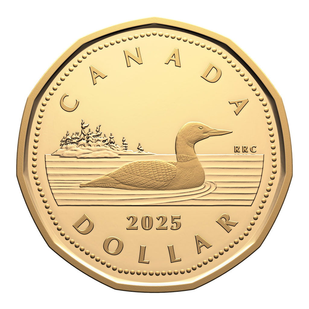 2025 Canada Loon Dollar Gold Plated Silver Proof (No Tax)