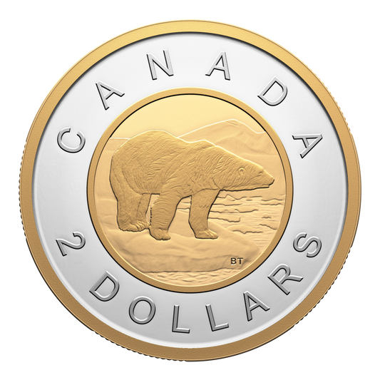 2025 Canada Two Dollar Gold Plated Silver Proof (No Tax)