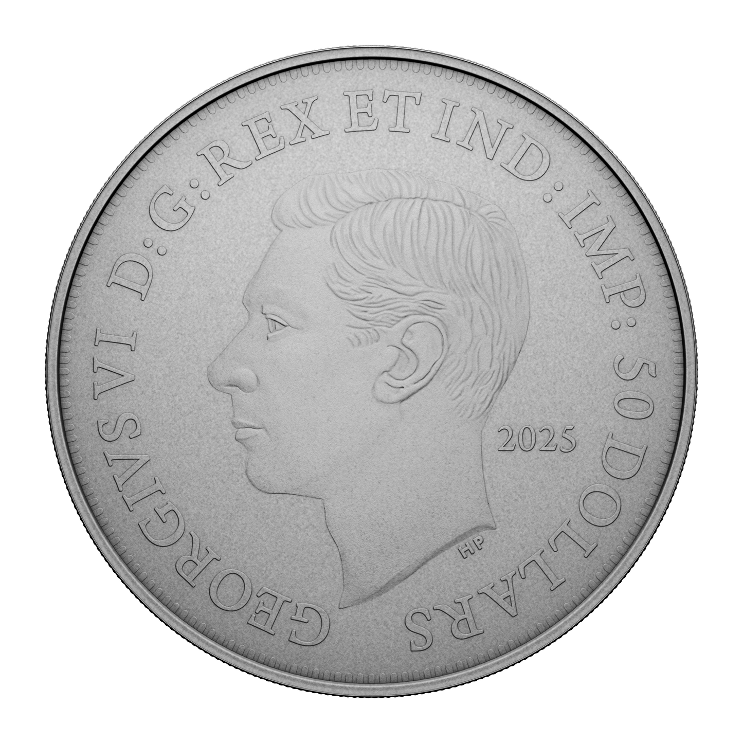 2025 Canada $50 Emanuel Hahn's Original Sketch: Royal Visit Fine Silver (No Tax)