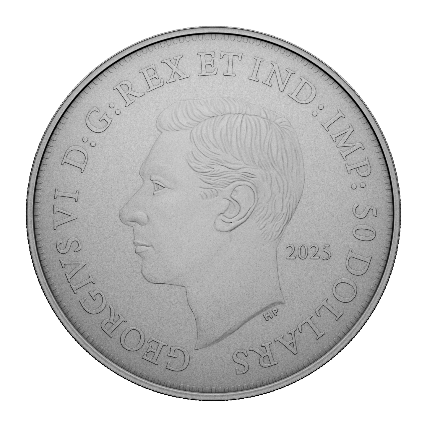 2025 Canada $50 Emanuel Hahn's Original Sketch: Royal Visit Fine Silver (No Tax)