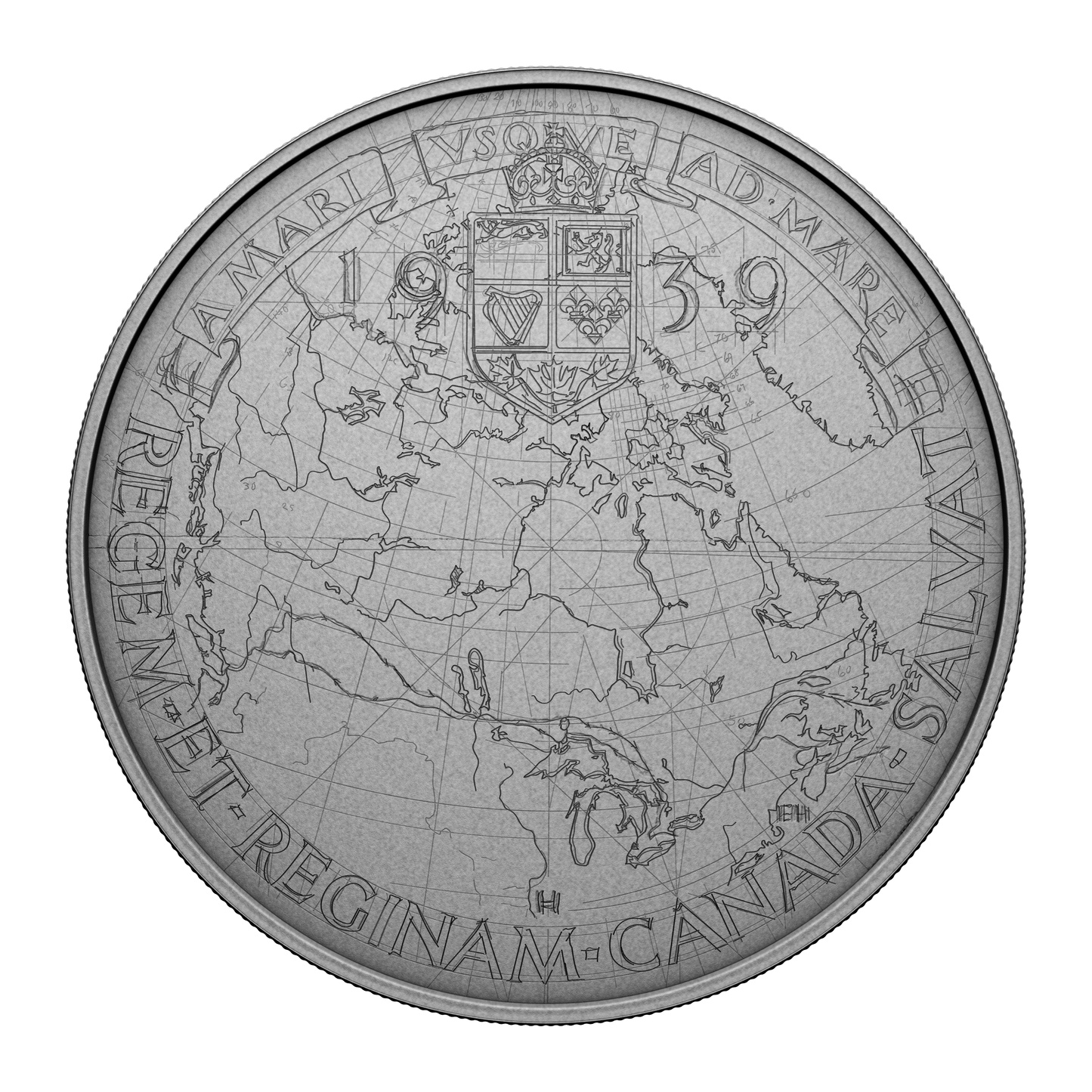 2025 Canada $50 Emanuel Hahn's Original Sketch: Royal Visit Fine Silver (No Tax)