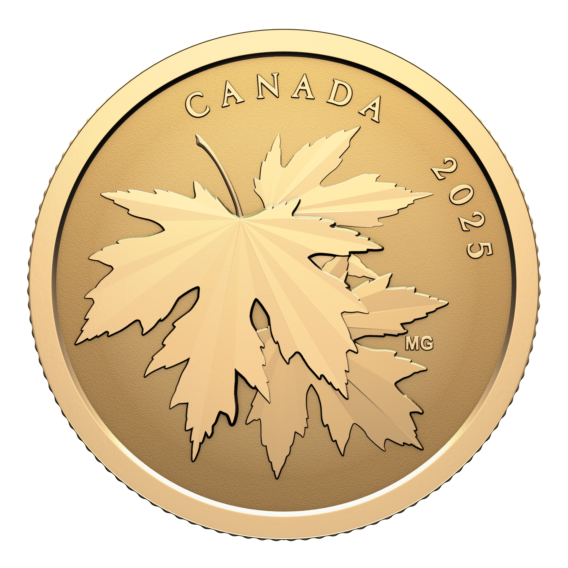 ビリヤード maple leaf 2025 Canada $100 Gleaming Maple Leaves Pure Gold Coin (No Tax