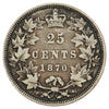 1870 Canada 25-cents F-VF (F-15) $