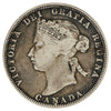1870 Canada 25-cents F-VF (F-15) $