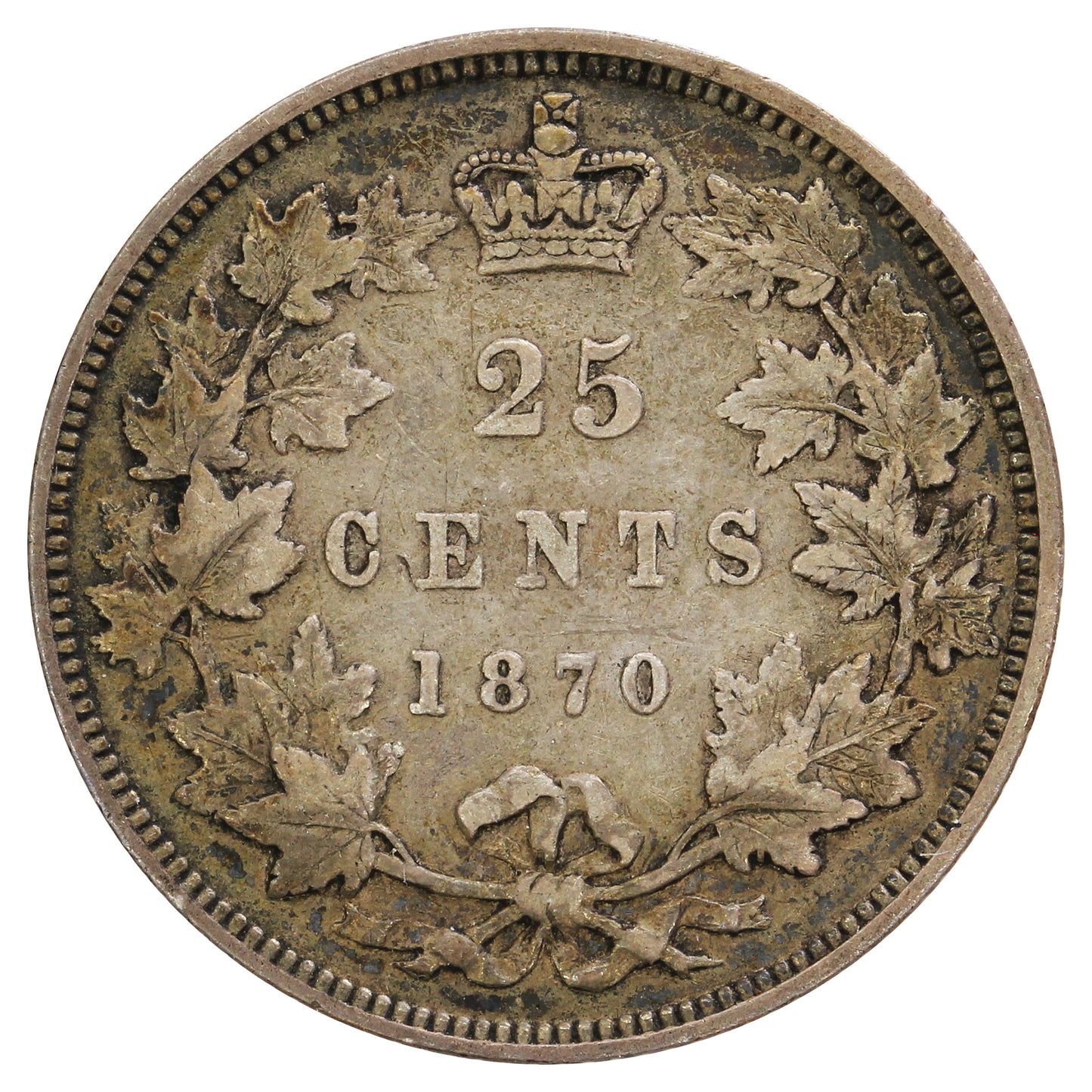 1870 Canada 25-cents Very Fine (VF20) $