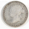 1871 Obv. 1 Canada 25-cents Very Good (VG8) $