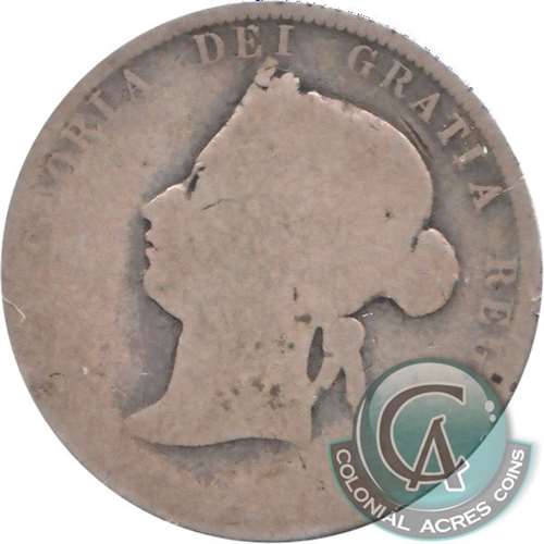 1871 Obv. 2 Canada 25-cents Filler