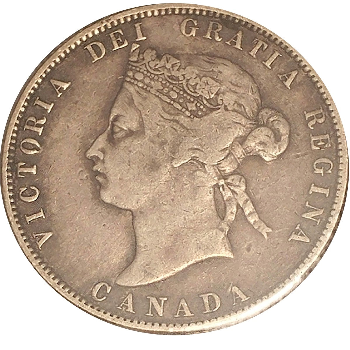 1872H Canada 25-cents F-VF (F15) $