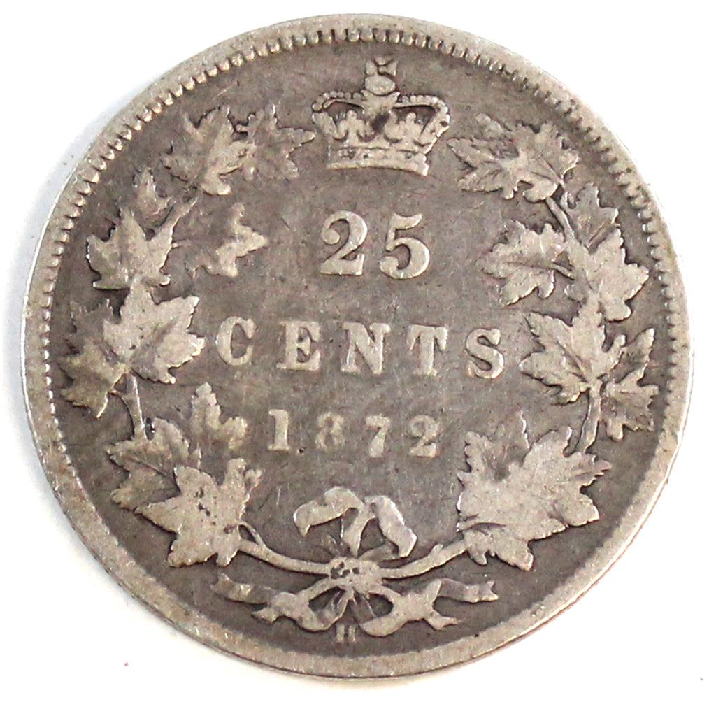 1872H Canada 25-cents Good (G4)