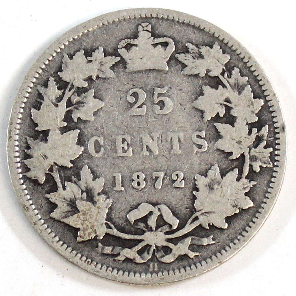 1872H Canada 25-cents G-VG (G6)