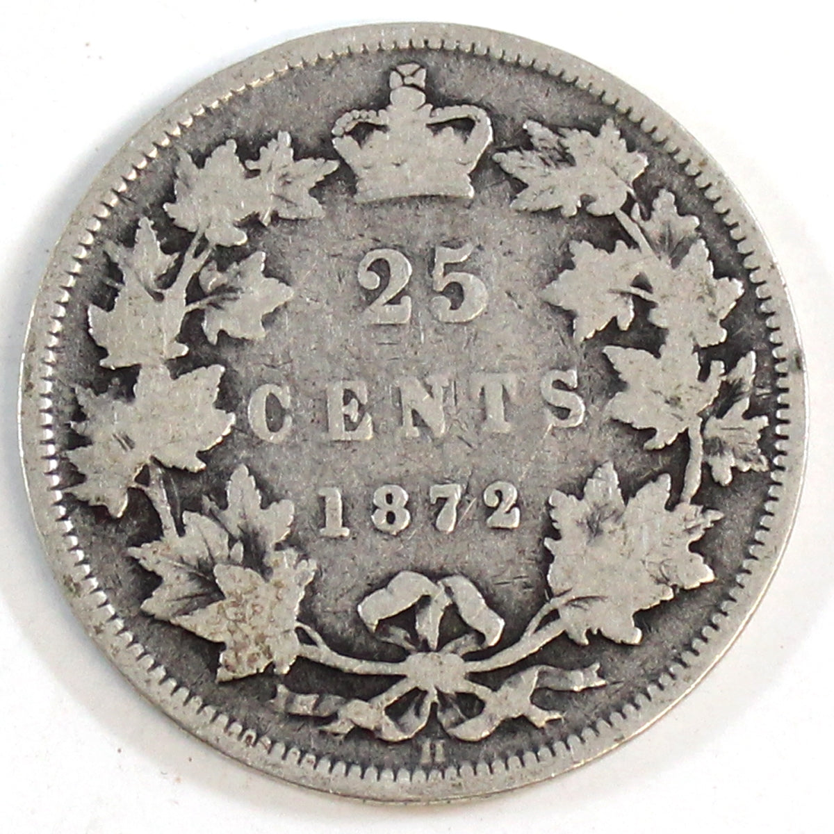 1872H Canada 25-cents G-VG (G6)