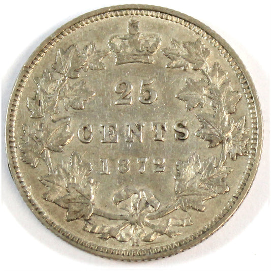 1872H Canada 25-cents VF-EF (VF30) $