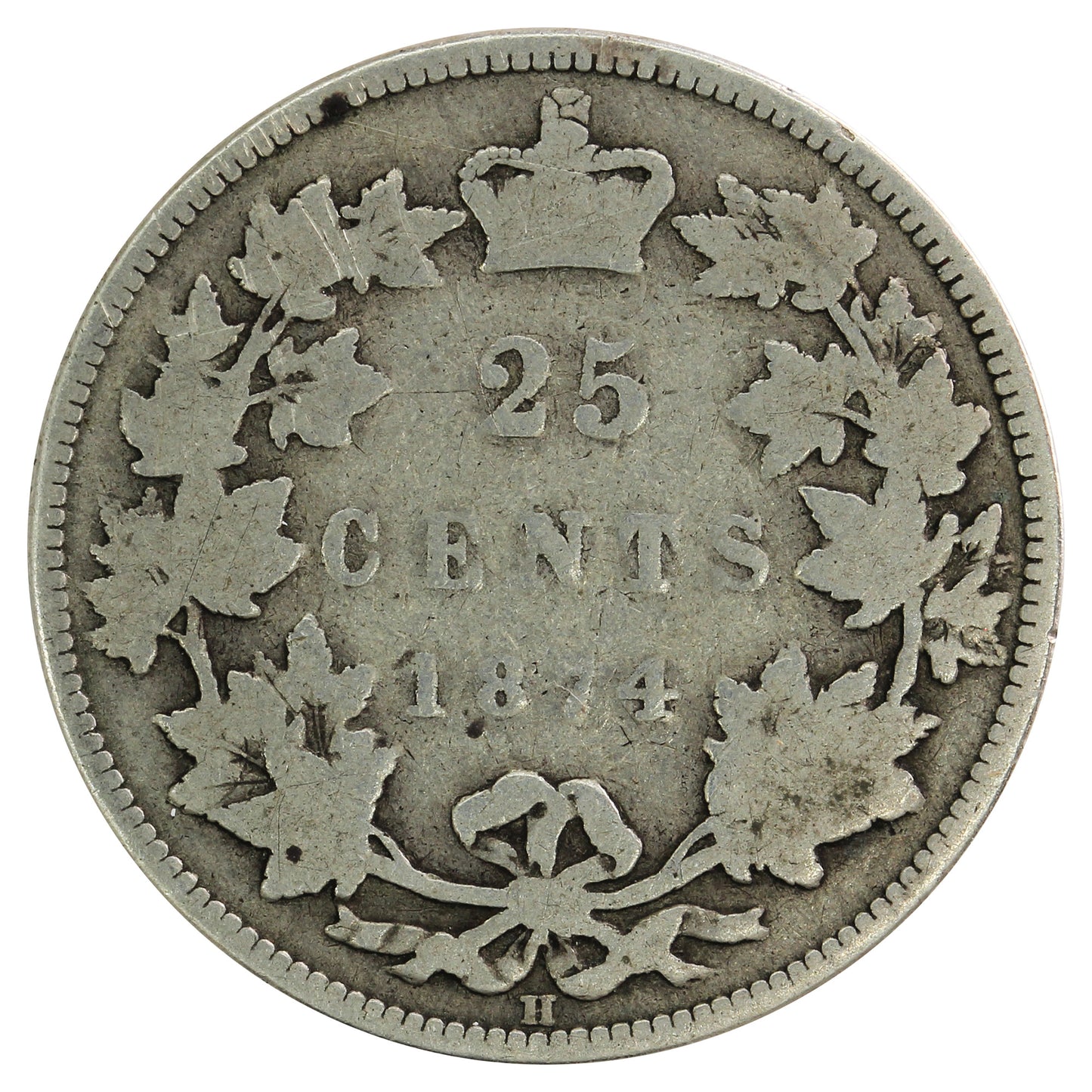1874H Canada 25-cents Good (G4)