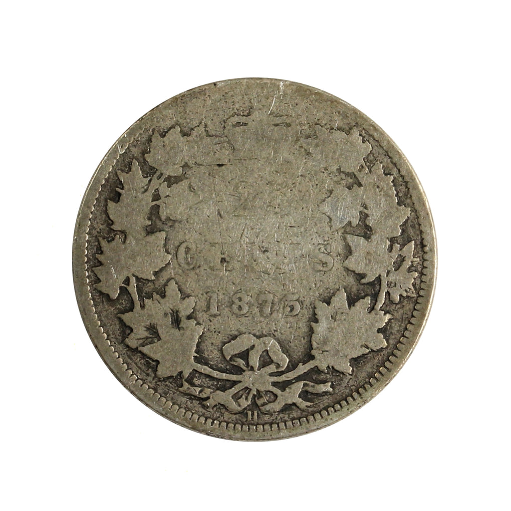 1875H Canada 25-cents About Good (AG3) $