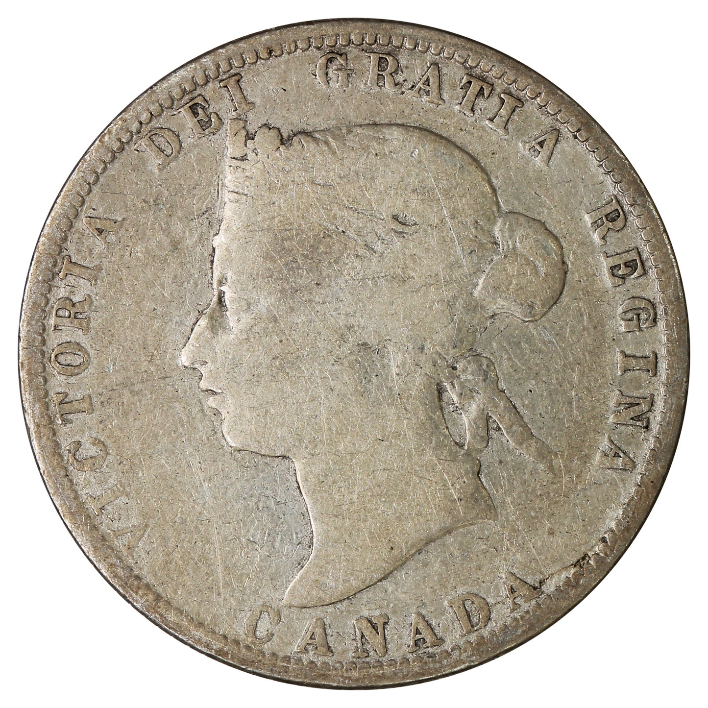 1880H Narrow 0 Canada 25-cents G-VG (G6) $
