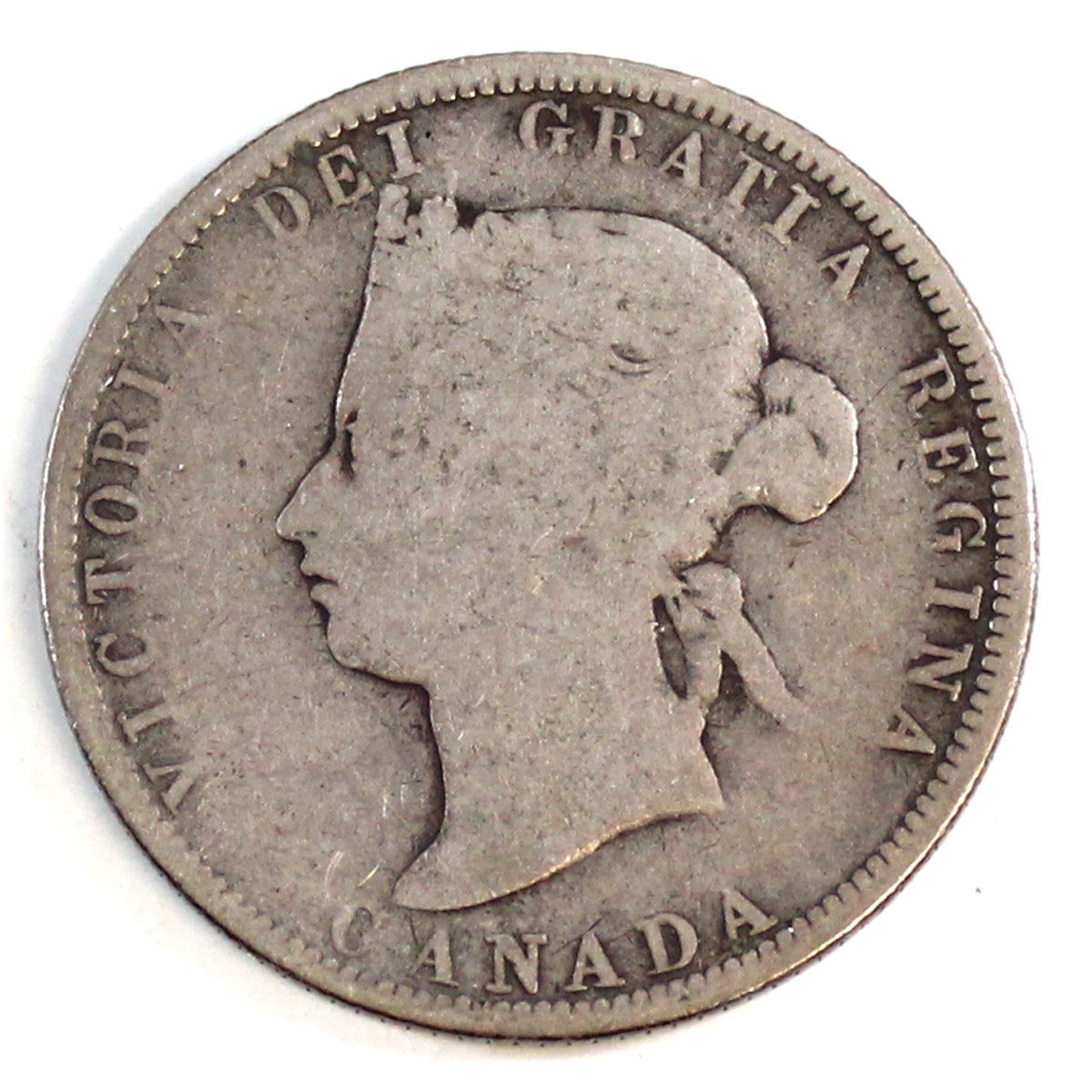 1880H Narrow 0 Over Wide 0 Canada 25-cents Good (G4) $