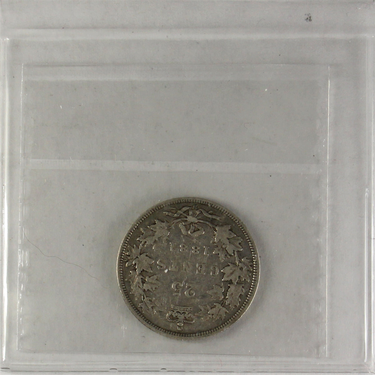 1881H Canada 25-cents ICCS Certified VG10