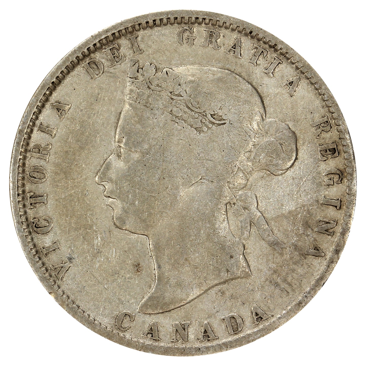 1881H Canada 25-cents Very Good (VG8)