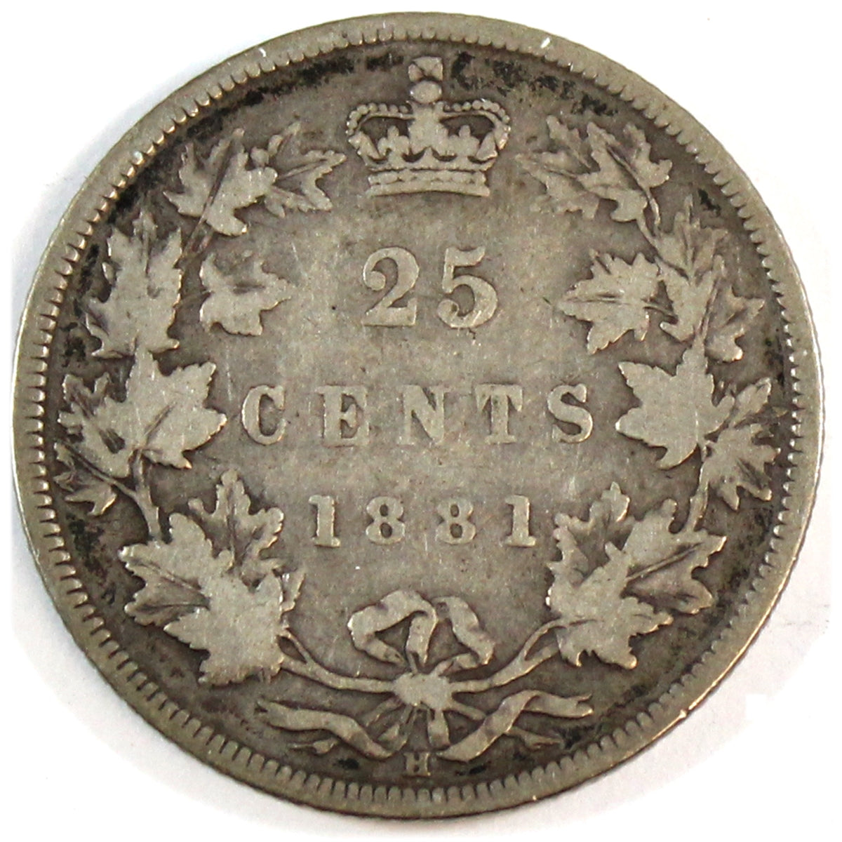 1881H Canada 25-cents VG-F (VG10) $