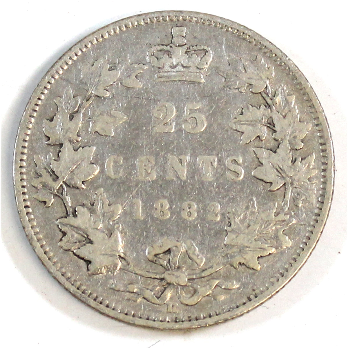 1882H Canada 25-cents Fine (F12) $