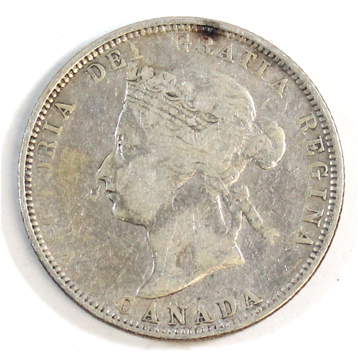 1882H Canada 25-cents Fine (F12) $