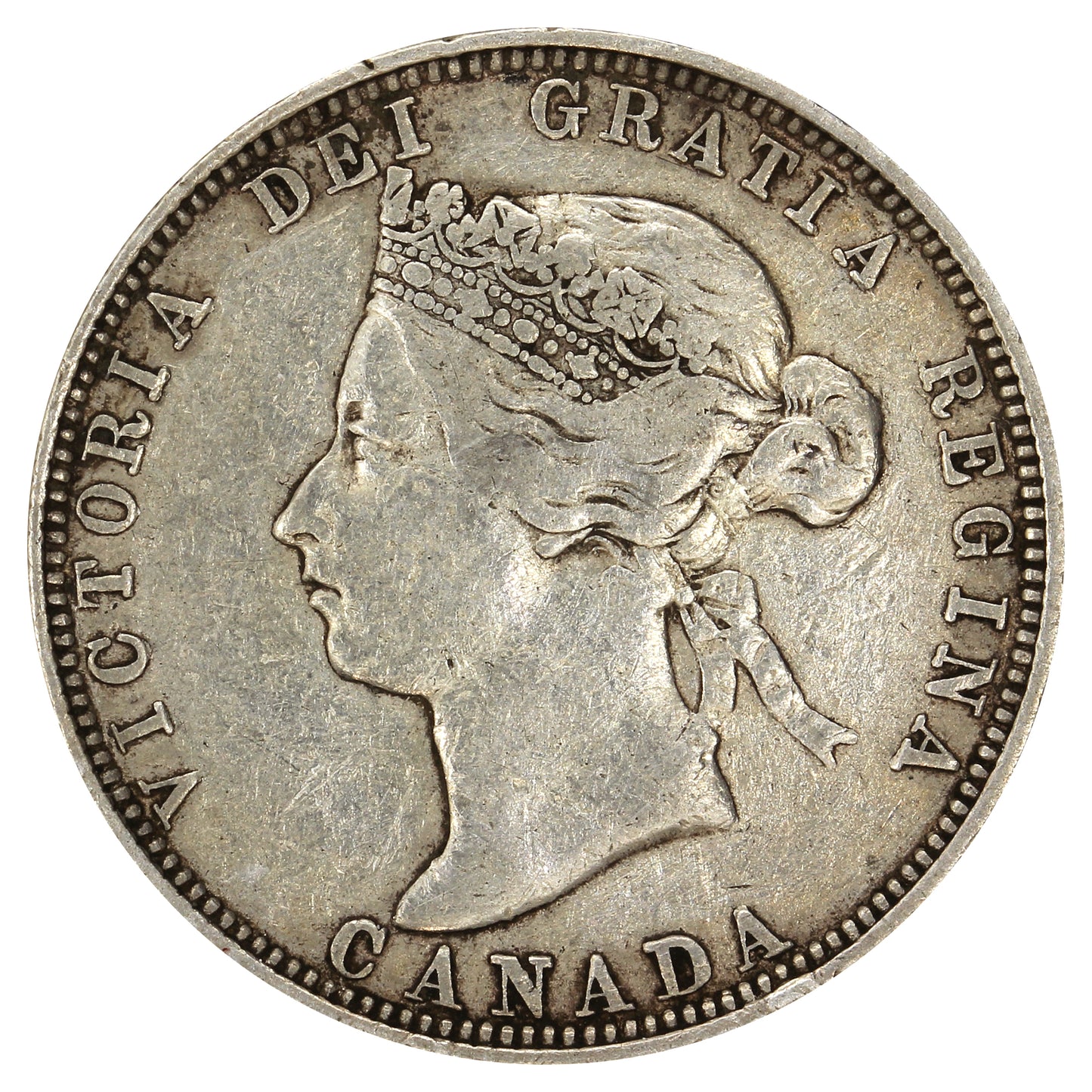 1882H Canada 25-cents Very Fine (VF20) $