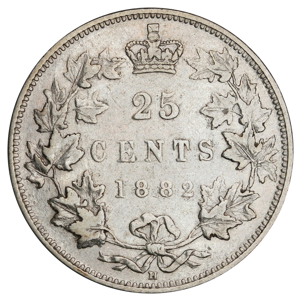 1882H Canada 25-cents VF-EF (VF30) $