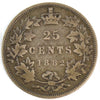 1882H Canada 25-cents VG-F (VG-10) $