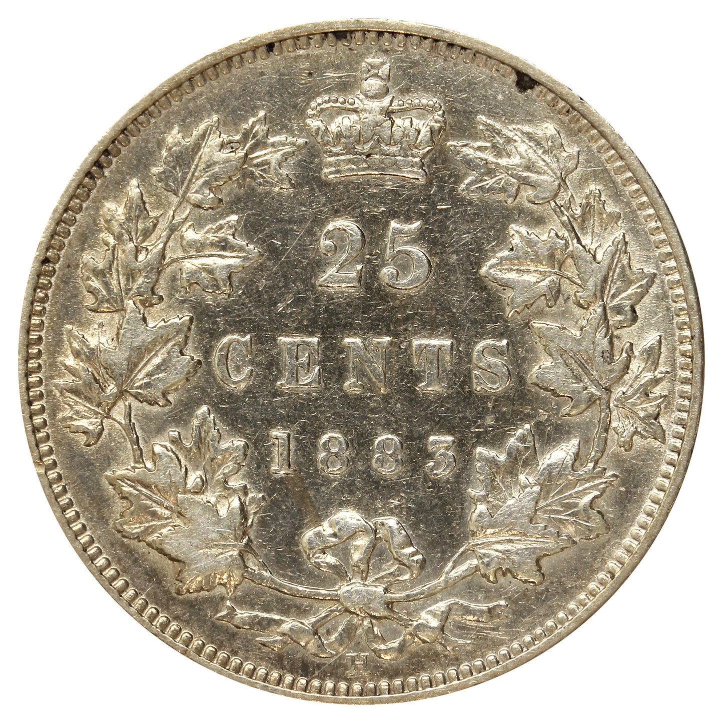 1883H Canada 25-cents Extra Fine (EF40) $