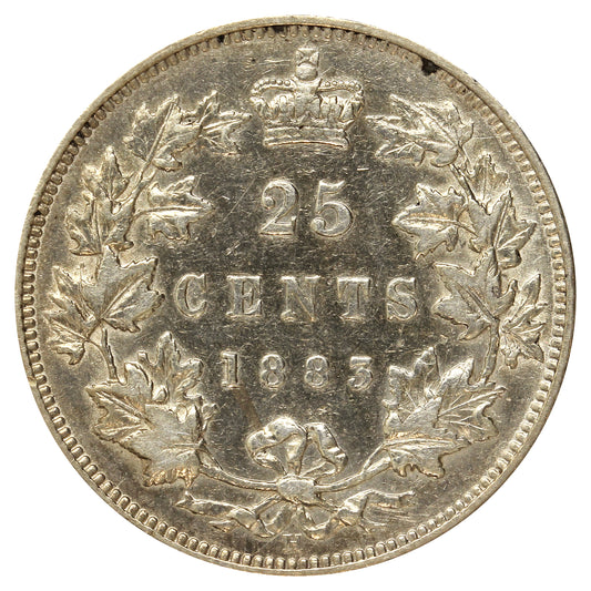 1883H Canada 25-cents Extra Fine (EF40) $