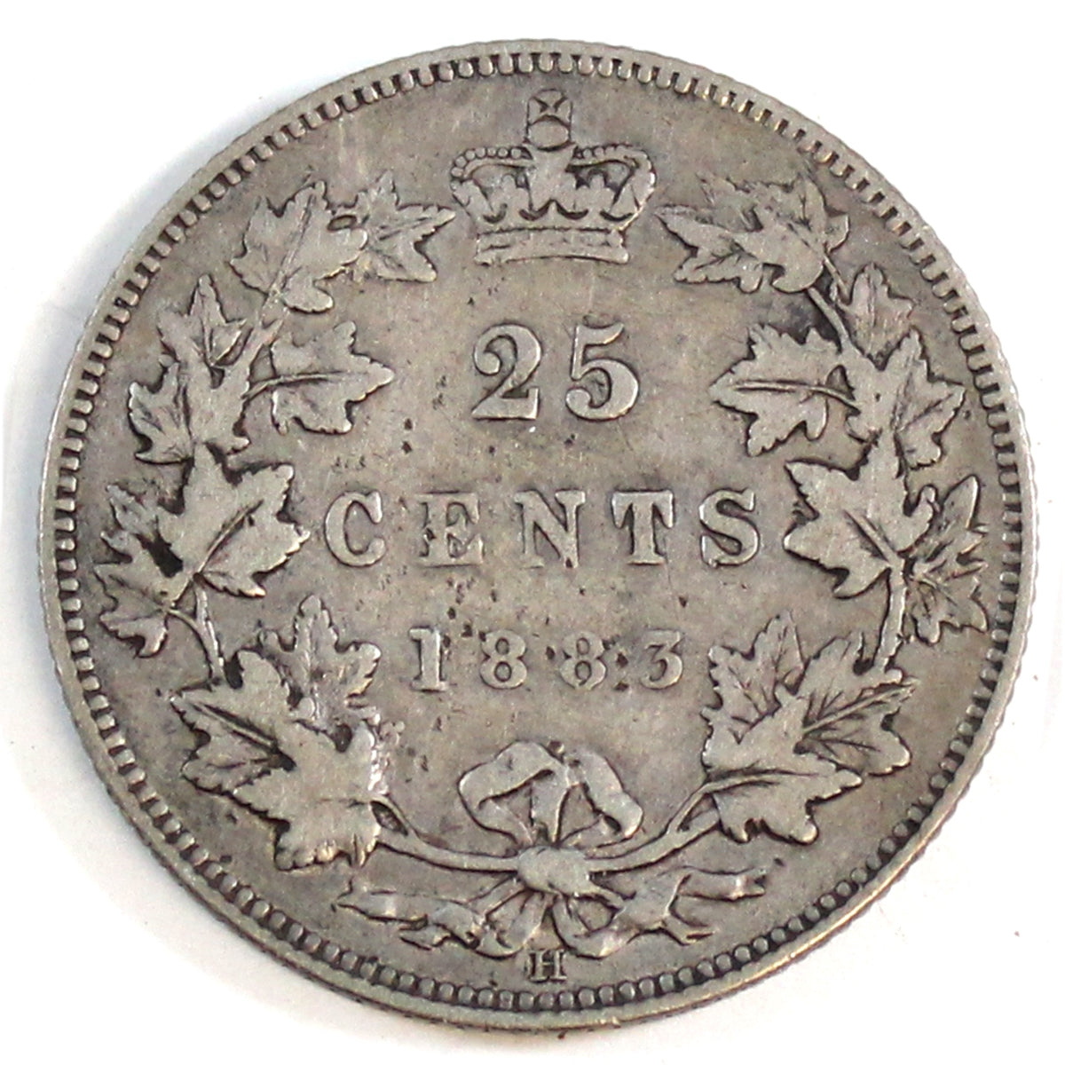 1883H Canada 25-cents F-VF (F15) $