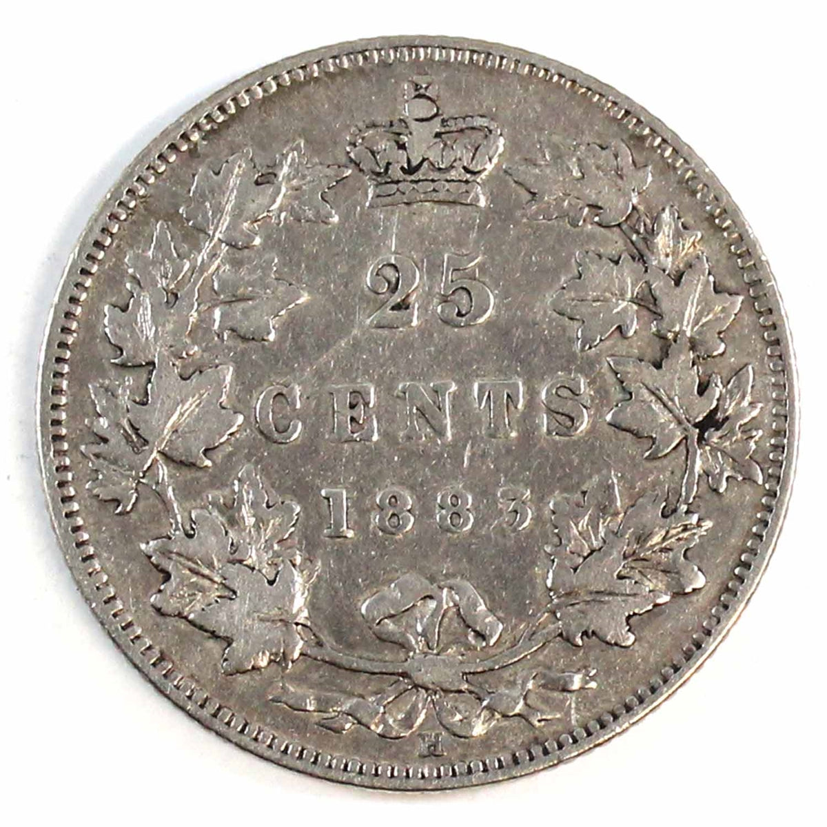 1883H Canada 25-cents Very Fine (VF20) $
