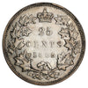 1885 Curved Top 5 Canada 25-cents Very Fine (VF-20) $