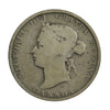 1885 Curved Top 5 Canada 25-cents Very Good (VG8) $