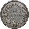 1885 Curved Top 5 Canada 25-cents VG-F (VG10) $