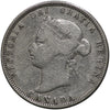 1885 Curved Top 5 Canada 25-cents VG-F (VG10) $