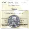 1959 Canada 25-cents ICCS Certified PL-65 Cameo