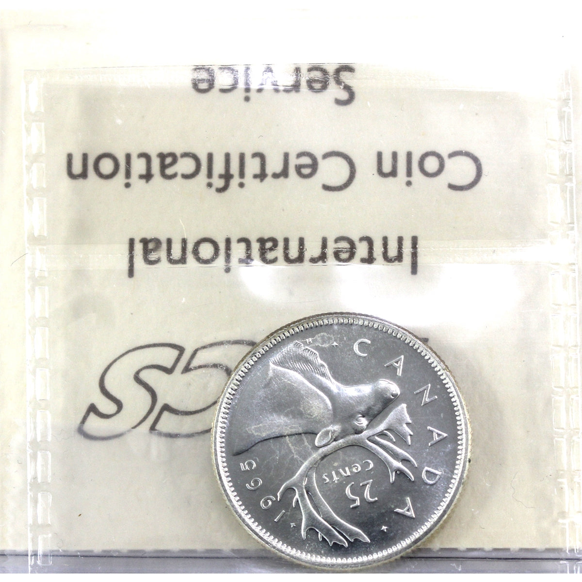 1965 Canada 25-cents ICCS Certified PL66 Heavy Cameo