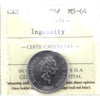 2000 Ingenuity Canada 25-cents ICCS Certified MS64