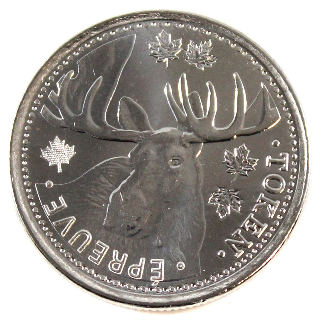No Date Issued 2018 Canada Moose Test Token BU (MS63)