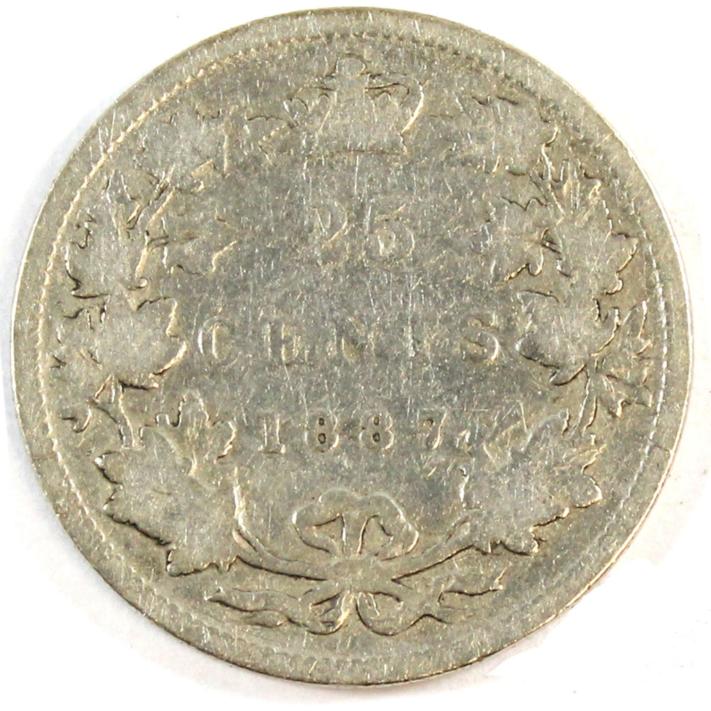 1887 Canada 25-cents Good (G4) $