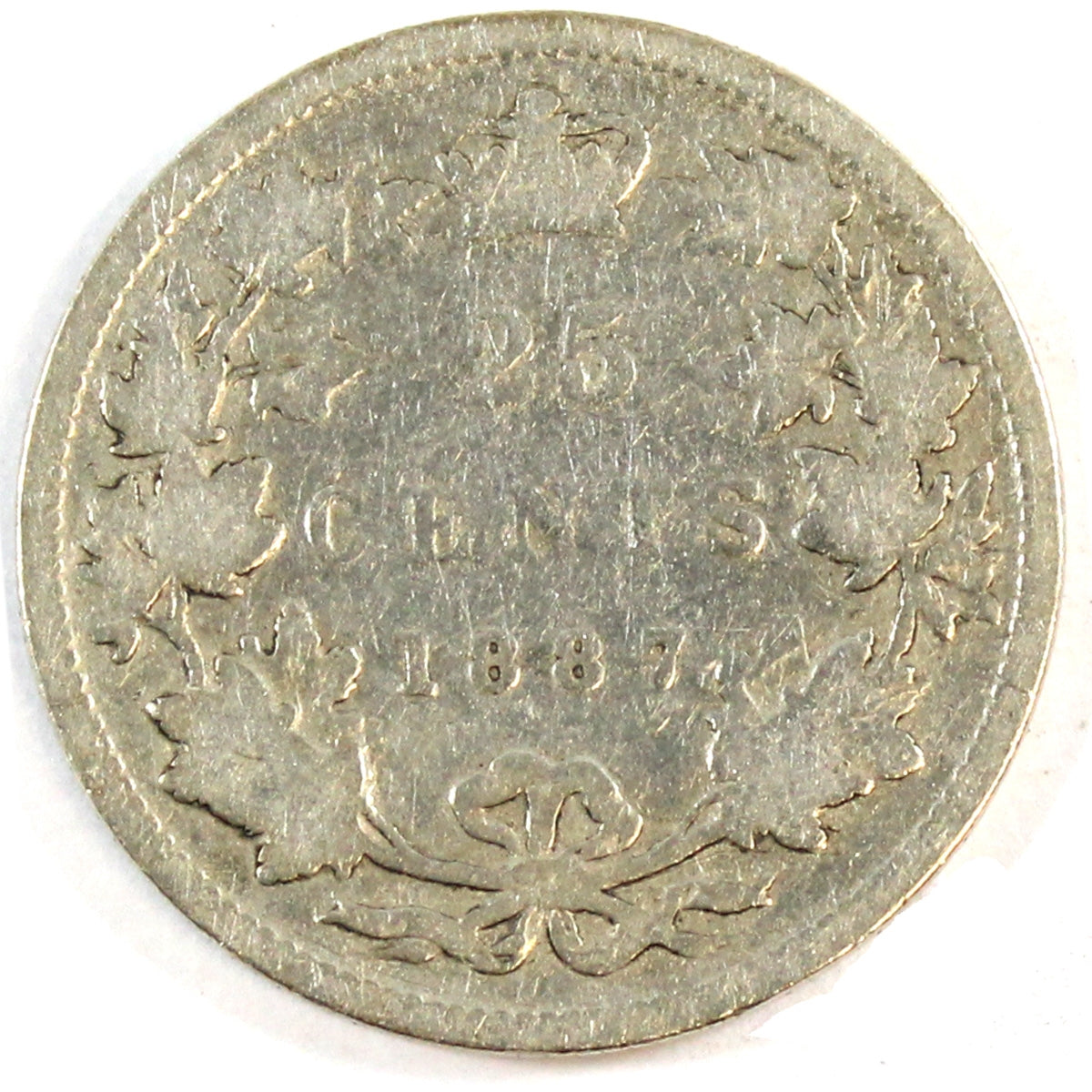 1887 Canada 25-cents Good (G4) $