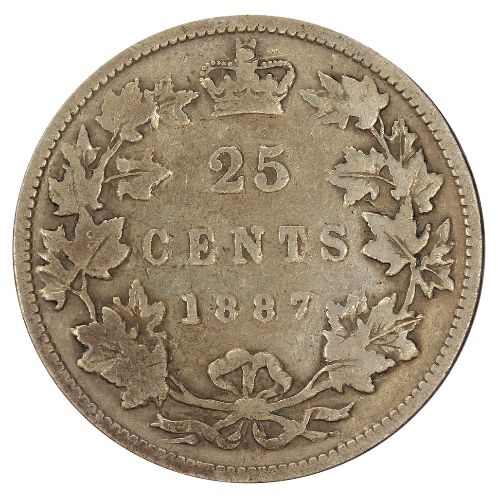 1887 Canada 25-cents G-VG (G6) $