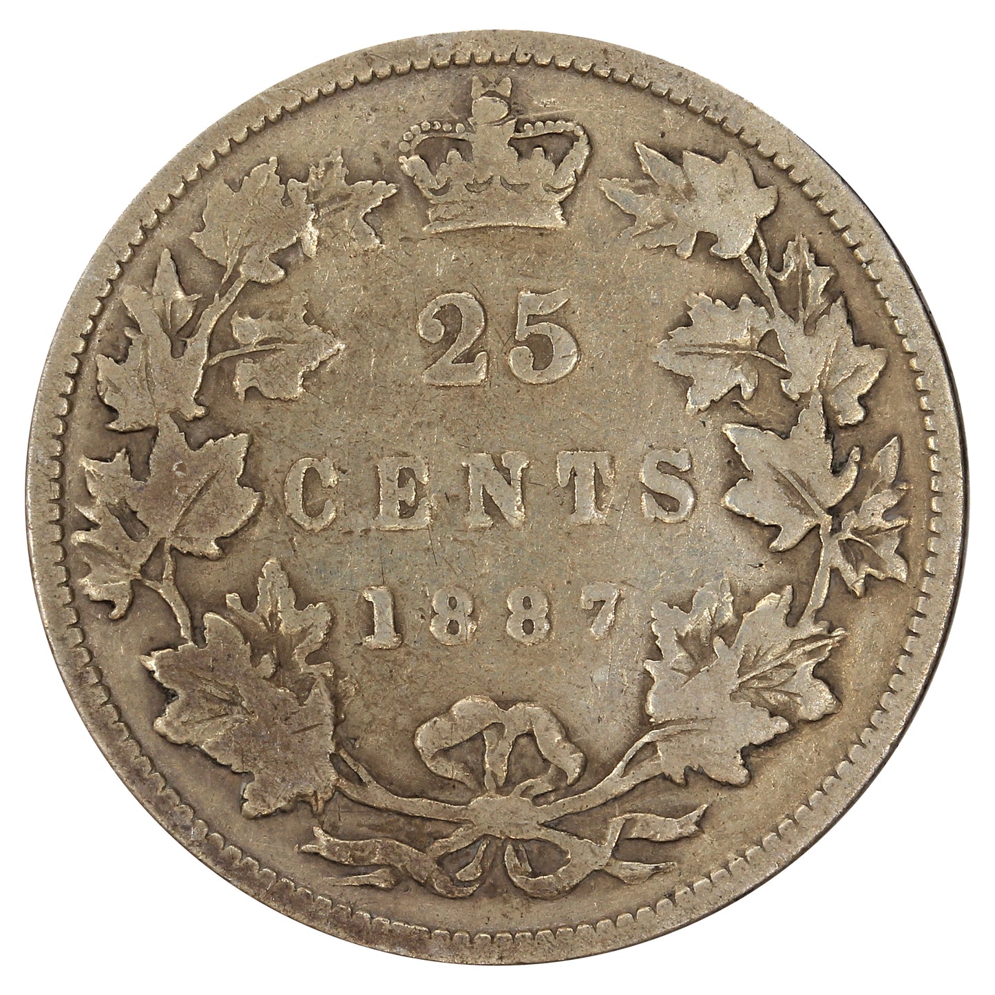 1887 Canada 25-cents G-VG (G6) $