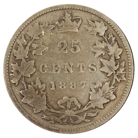 1887 Canada 25-cents G-VG (G6) $