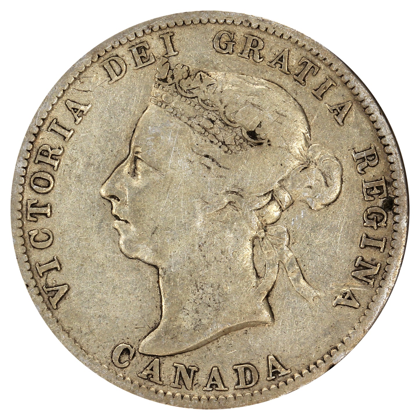 1888 Canada 25-cents Fine (F12) $