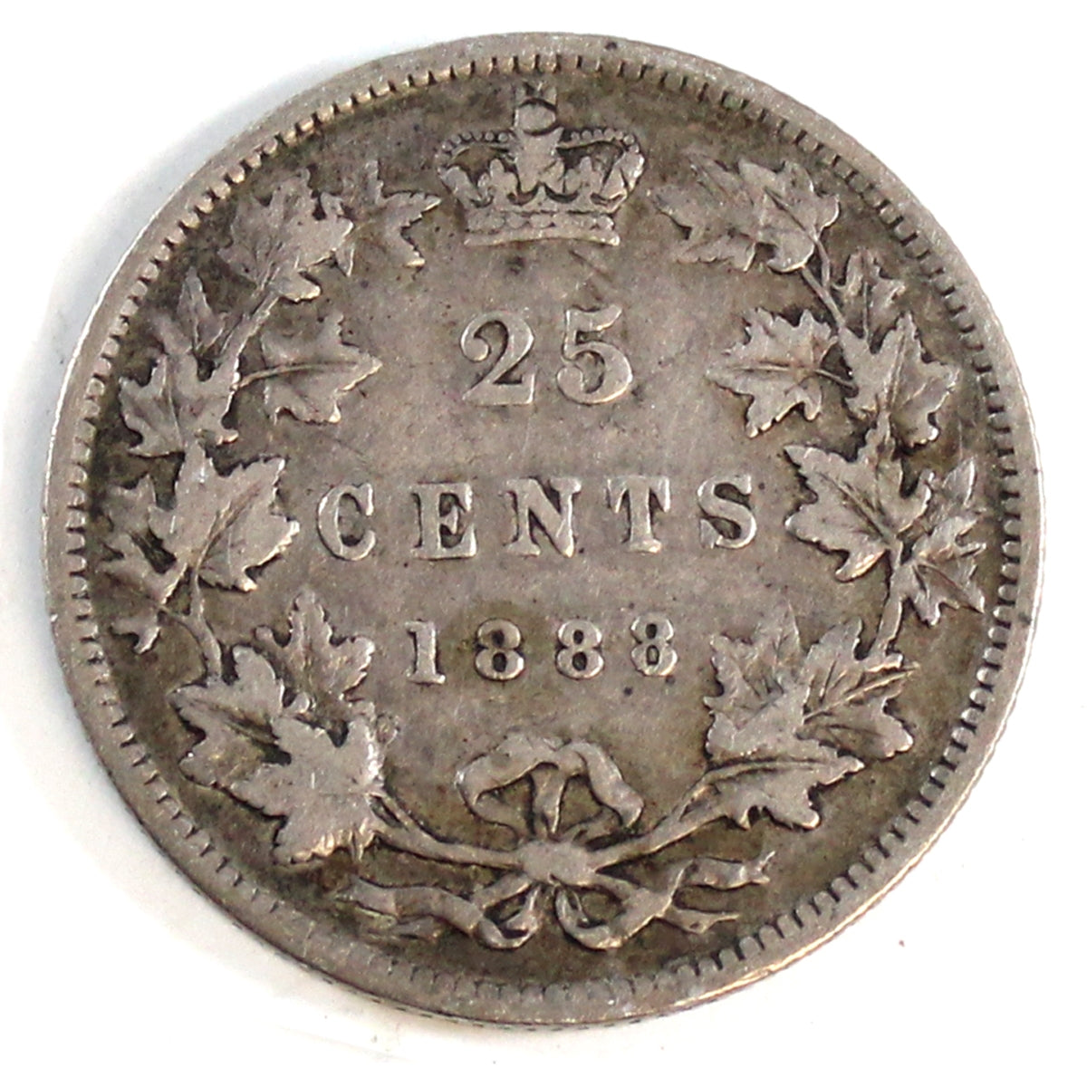 1888 Canada 25-cents F-VF (F15) $