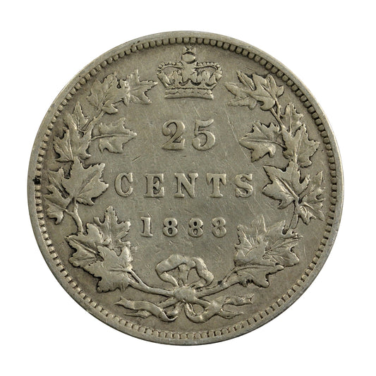 1888 Canada 25-cents VF-EF (VF30) $