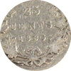 1886 6/3; Long Bough Ends, Obv. 5 Canada 25-cents ICCS Certified G4