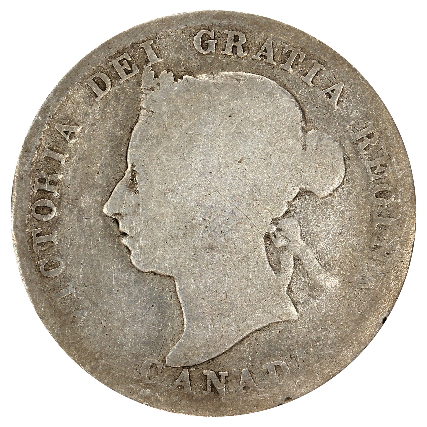 1890H Canada 25-cents About Good (AG3)